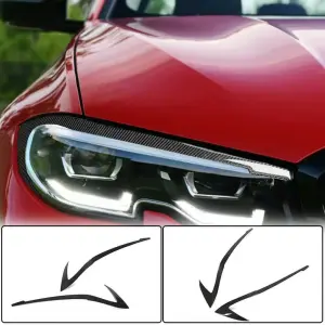 Вії на фари (2018-2022, Карбон) для BMW 3 серія G20/G21 2018–