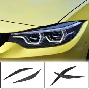 Вії на фари V1 (для F80, Карбон) для BMW 3 серія F30/F31 2012–2019