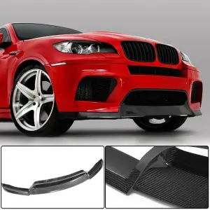 Накладка на передній бампер Lip V1 (для X6M, Карбон) для BMW X6 E71 2008–2014