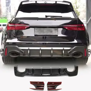 Задній дифузор бампера (для RS6, Карбон) для Audi A6 C8 2018–2025
