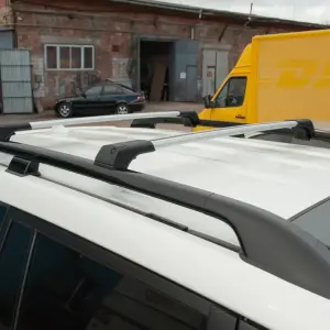 Багажник (поперечини) на звичайні рейлінги без ключа Flybar V1 (2 шт) для Hyundai Venue 2019–