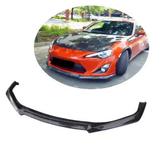Накладка на передній бампер Lip V1 (Карбон) для Toyota GT86 2011–