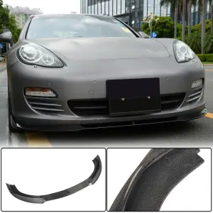 Накладка на передній бампер Lip (для Base 2009-2013, Карбон) для Porsche Panamera 2009–2016