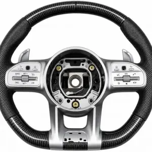 Кермо AMG 2018-Style (Карбон + сірі кнопки, 4pin) для Mercedes-Benz EQB 2021–