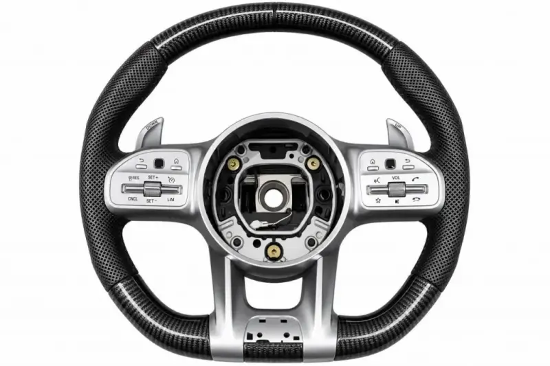Кермо AMG 2018-Style (Карбон + сірі кнопки, 4pin) для Mercedes-Benz G class W463 2018–2024