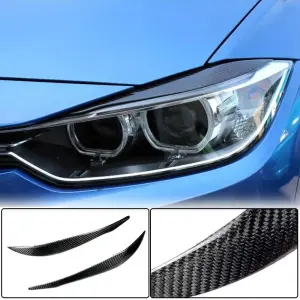 Вії на фари V2 (для F30, Карбон) для BMW 3 серія F30/F31 2012–2019
