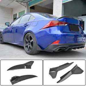 Накладки на задній бампер (для Base/F-Sport 2016-2020, Карбон) для Lexus IS 2013–