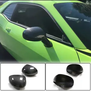 Накладки на дзеркала (Карбон) для Dodge Challenger 2008–2023