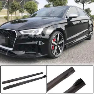 Бокові пороги (для RS3 Sedan 2017-2019, Карбон) для Audi A3 2012–2020
