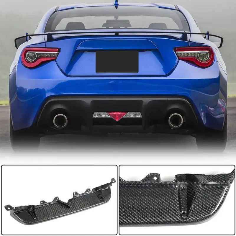 Дифузор заднього бампера V1 (Карбон) для Subaru BRZ 2012–2021