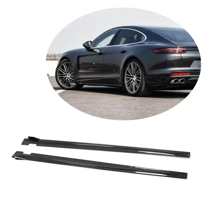 Бокові пороги (2016-2020, Карбон) для Porsche Panamera 2016–2023