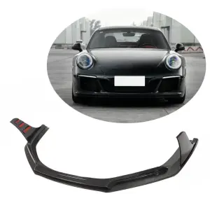 Накладка на передній бампер Lip (для Carrera 4 GTS 2017-2018, Карбон) для Porsche 911 (991) 2011–2019