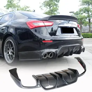 Дифузор заднього бампера (для Base/S/S Q4 2014-2017, Карбон) для Maserati Ghibli 2013–2023