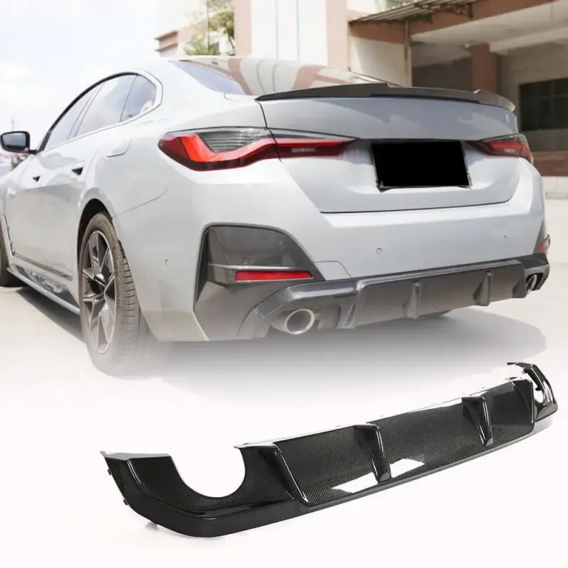 Дифузор заднього бампера V1 (для G26 M-Sport, Карбон) для BMW 4 серія G22/23/26 2020–