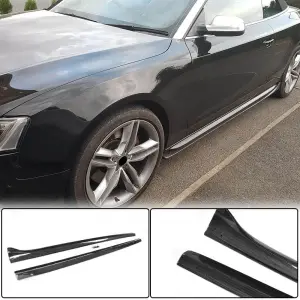 Бокові пороги (Купе/кабріолет, Карбон) для Audi A5 2007–2015