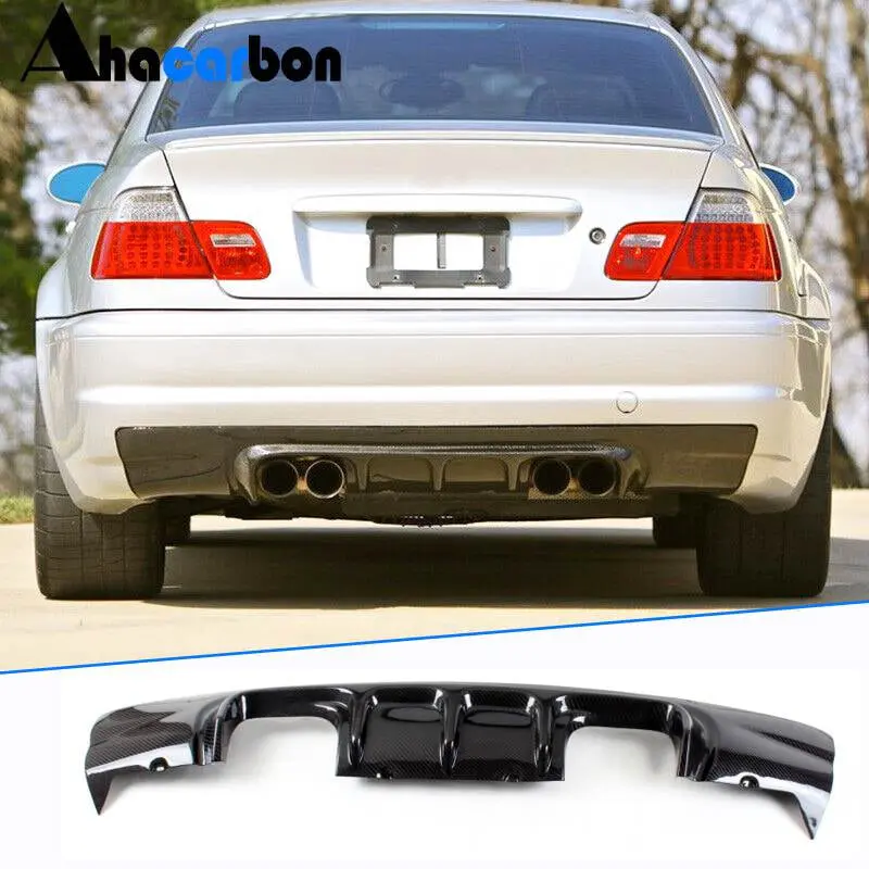 Дифузор заднього бампера V3 (для M3, Карбон) для BMW 3 серія E46 1998–2006