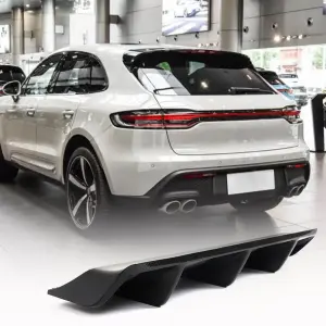Дифузор заднього бампера V1 (2021+, Карбон) для Porsche Macan 2014–2024
