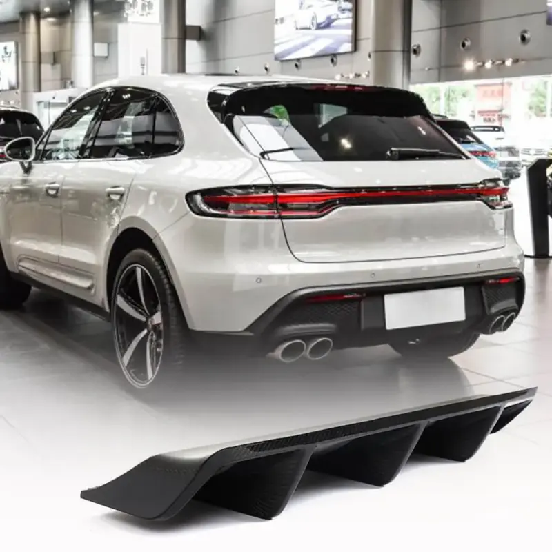 Дифузор заднього бампера V1 (2021+, Карбон) для Porsche Macan 2014–2024