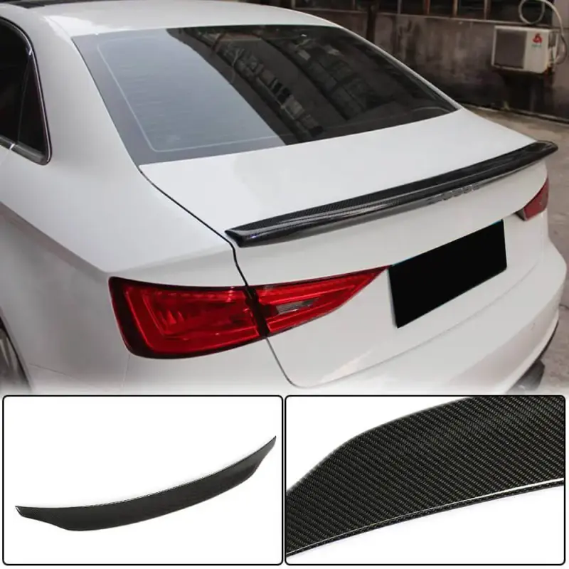 Спойлер V7 (для Sedan, Карбон) для Audi A3 2012–2020