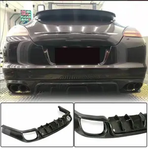 Дифузор заднього бампера (2009-2013, Карбон) для Porsche Panamera 2009–2016
