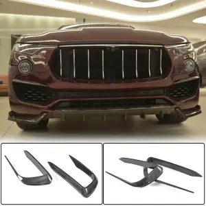 Накладки на передній бампер (для Base/S, Карбон) для Maserati Levante 2016–