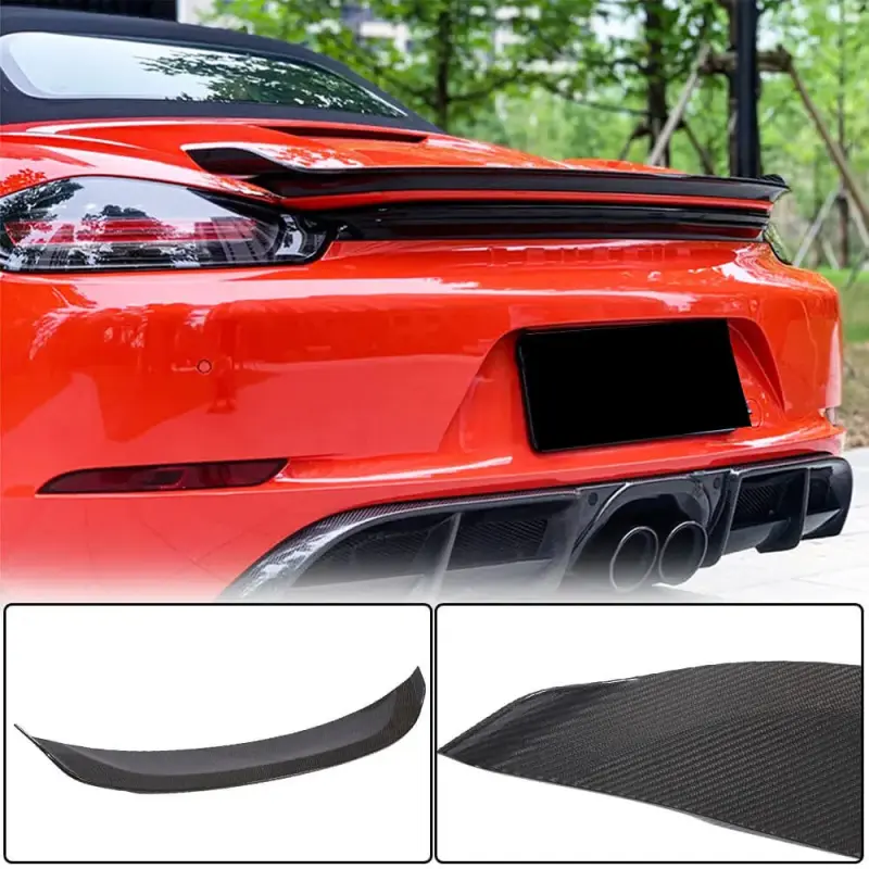 Спойлер V2 (для Boxster, Карбон) для Porsche Boxster/Cayman 982 (718) 2016–