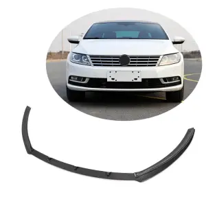 Накладка на передній бампер Lip (для 2012-2018, Карбон) для Volkswagen Passat CC 2008–2017