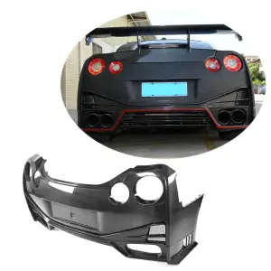 Задній бампер (2009-2015, Карбон) для Nissan GT-R 2008–2025