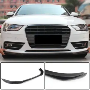 Накладка на передній бампер Lip (для Base 2011-2015, Карбон) для Audi A4 B8 2007–2015
