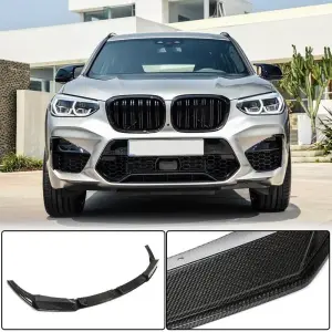 Накладка на передній бампер Lip (для F98 2018-2021, Карбон) для BMW X4 G02 2018–