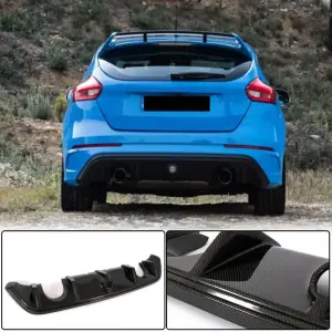 Дифузор заднього бампера (для RS 2015-2017, Карбон) для Ford Focus III 2011–2017