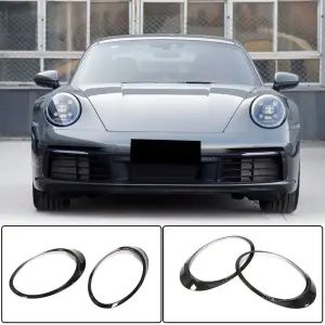 Накладки на фари (Карбон) для Porsche 911 (992) 2018–