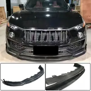 Накладка на передній бампер Lip V2 (для Base/S, Карбон) для Maserati Levante 2016–