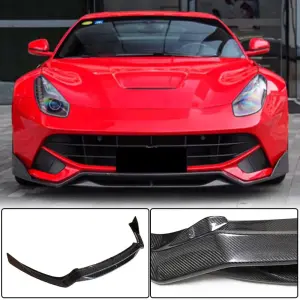 Накладка на передній бампер Lip (2012-2014, Карбон) для Ferrari F12 Berlinetta 2012–2017
