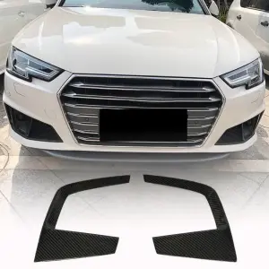 Накладки на протитуманні фари V3 (для S-Line Sedan 2015-2019, Карбон) для Audi A4 B9 2015–2024