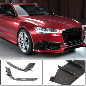 Накладки на протитуманні фари Карбон (для S-Line 2014-2018) для Audi A6 C7 2011–2018