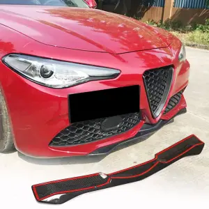 Накладка на передній бампер Lip (для Sport, Карбон) для Alfa Romeo Giulia 2016–2022