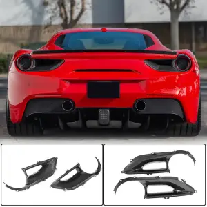 Накладки на задні ліхтарі (2015-2017, Карбон) для Ferrari 488 GTB 2015–2019