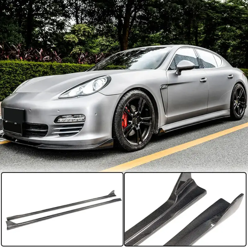 Бокові пороги V2 (2009-2013, Карбон) для Porsche Panamera 2009–2016