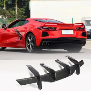 Дифузор заднього бампера V2 (2019-2022, Карбон) для Chevrolet Corvette C8 2019–