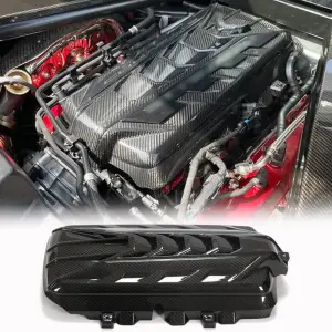 Кришка двигуна (2019-2022, Карбон) для Chevrolet Corvette C8 2019–
