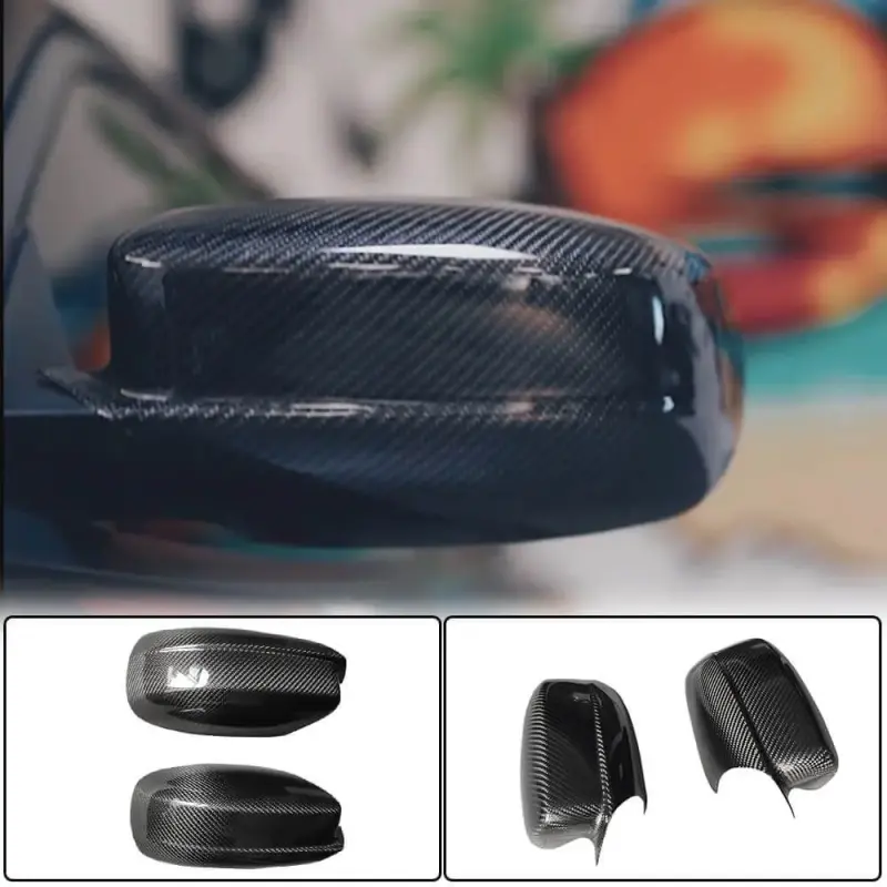 Накладки на деркала (Карбон) для Dodge Charger 2010–2023
