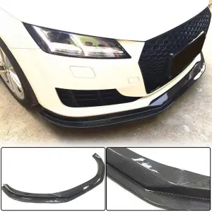 Накладка на передній бампер Lip V1 (для Base, 2014-2019, Карбон) для Audi TT 2014–2023