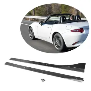 Бокові пороги (2016-2018, карбон) для Mazda MX-5 2014–