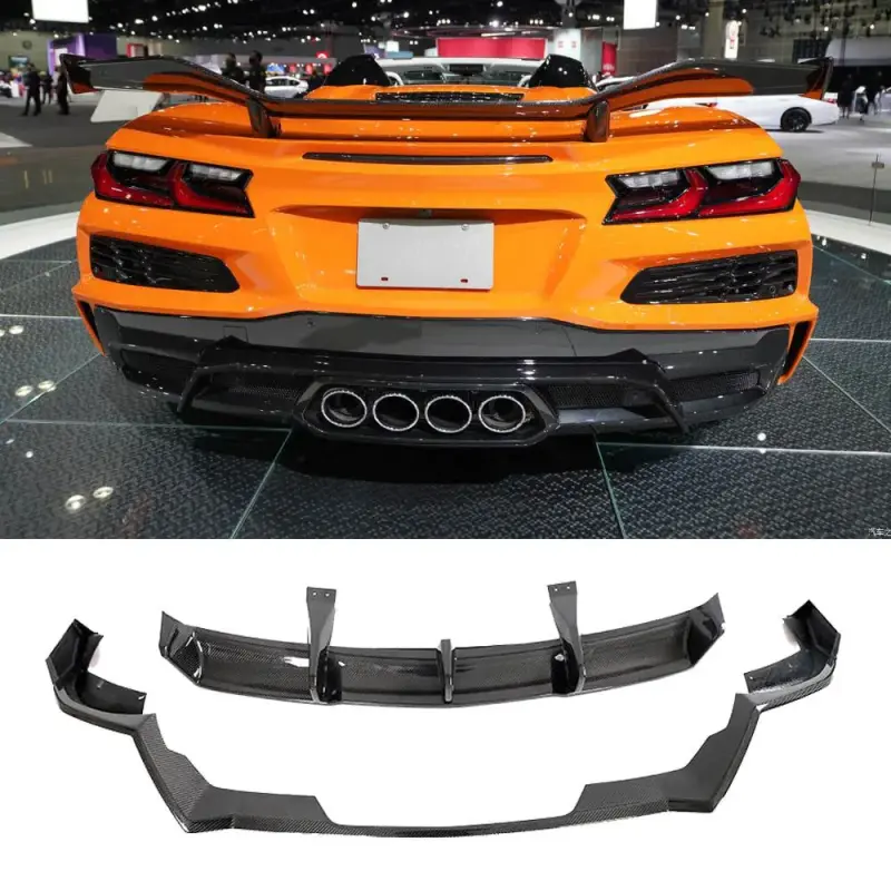 Дифузор заднього бампера (для Z06, 2022-2024, Карбон) для Chevrolet Corvette C8 2019–