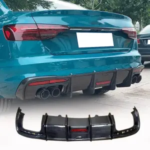 Дифузор заднього бампера V3 (для S-Line, Карбон) для Audi A4 B10 2024–