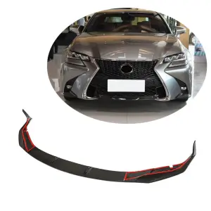 Накладка на передній бампер Lip (для GS F 2015-2020, Карбон) для Lexus GS 2011–2020