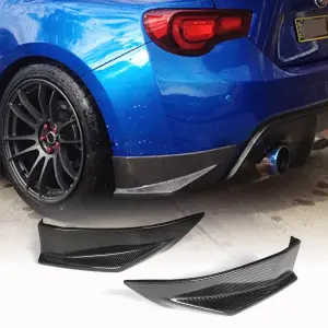 Накладки на задній бампер V2 (Карбон) для Subaru BRZ 2012–2021