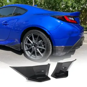 Накладки на задній бампер V2 (Карбон) для Subaru BRZ 2021–