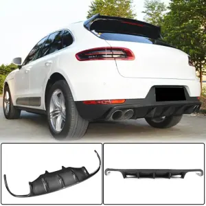 Дифузор заднього бампера V1 (2014-2021, Карбон) для Porsche Macan 2014–2024
